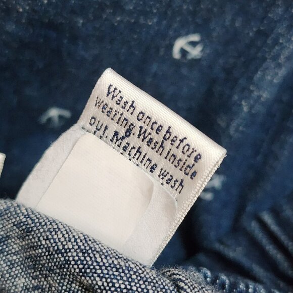 Croft & Barrow Crop Pants Jeans Womens Size 6P 6 Petite Blue Anchor Pull On - Picture 4 of 5